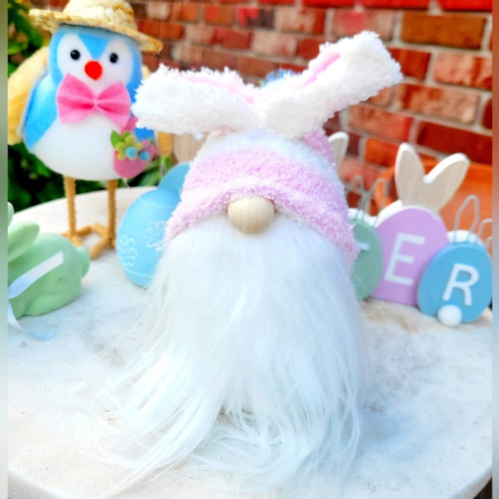 Handmade Easter Bunny Gnome Spring Time